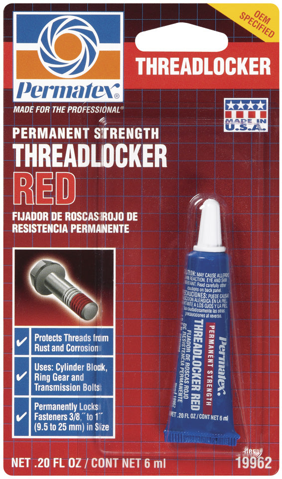 THREADLOCKER RED/PERM - PERMTX-LOCKT