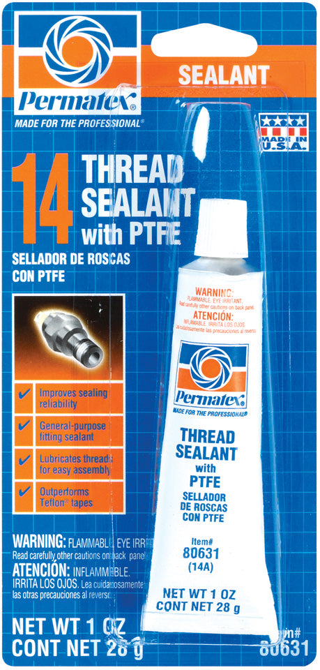 TEFLON THREAD SEALER 1OZ. - PERMTX-LOCKT