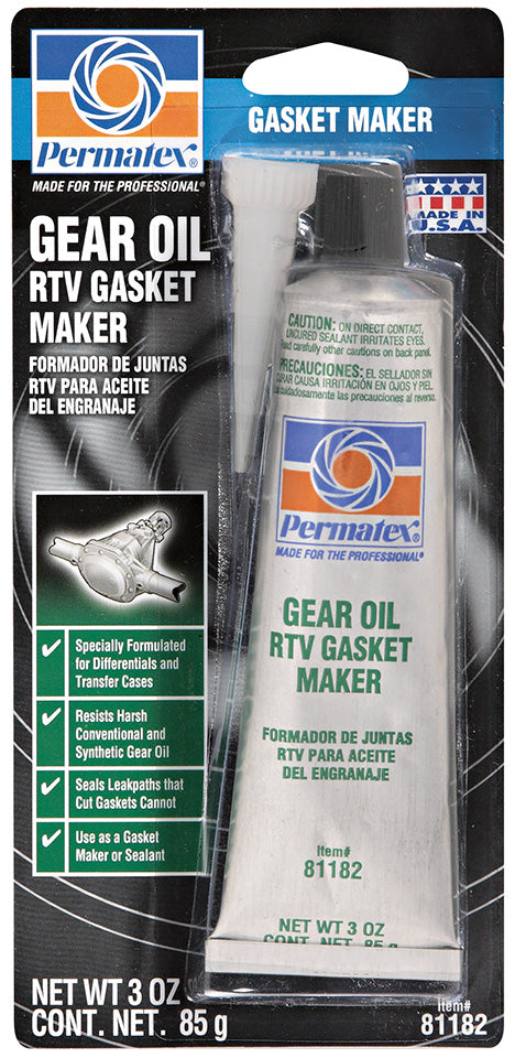 RTV GEAR OIL 3 OZ TUBE - PERMTX-LOCKT