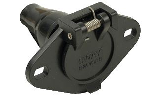 6-WAY SOCKET W/BOOT BULK - POLLAK