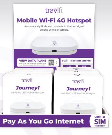 TRAVLFI JOURNEY1 HOTSPOT W/ VSIM TE - PACE INT'L