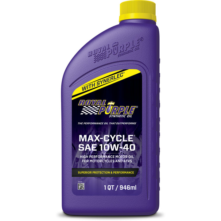 MAX CYCLE 10W40 QT BTLE - ROYAL PURPLE