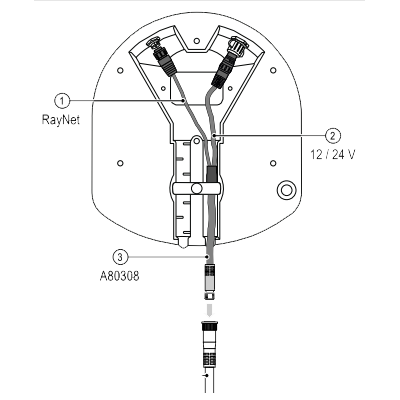 QUANTUM RADAR ADAPTER CABLE - RAYMARINE