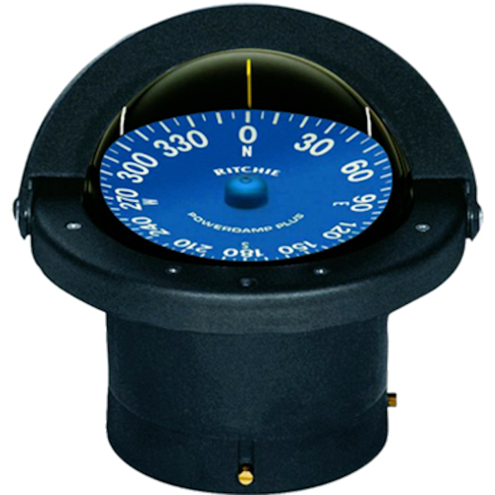 COMPASS FLUSH MNT 4.5'DIAL BLACK - RITCHIE NAVI