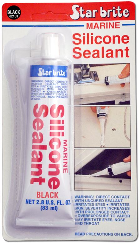 SILICONE SEALANT 2.8OZ BLK - CA - STAR BRITE