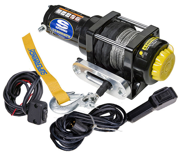 4000 LB ATV WINCH W/HAWSE - SUPERWINCH