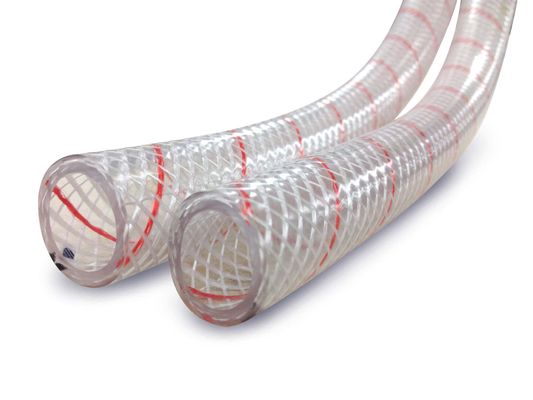 1/2' CLR REINF PVC W/RED TRACER 50' - SIERRAMARINE