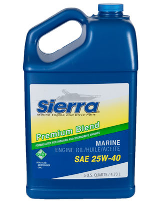 25W40 OIL -  5 QT - SIERRAMARINE