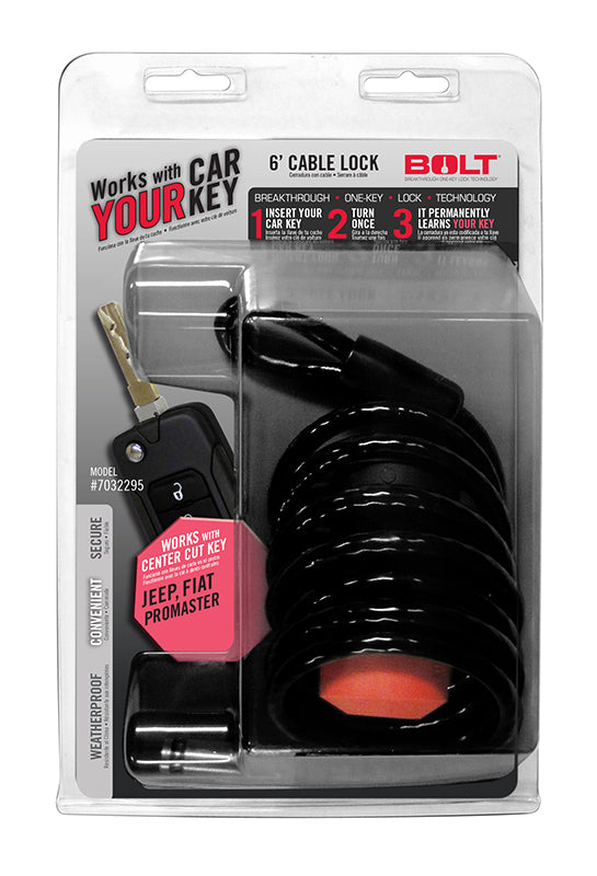 6' CABLE LOCK JEEP CENTER CUT - STRATTEC SEC