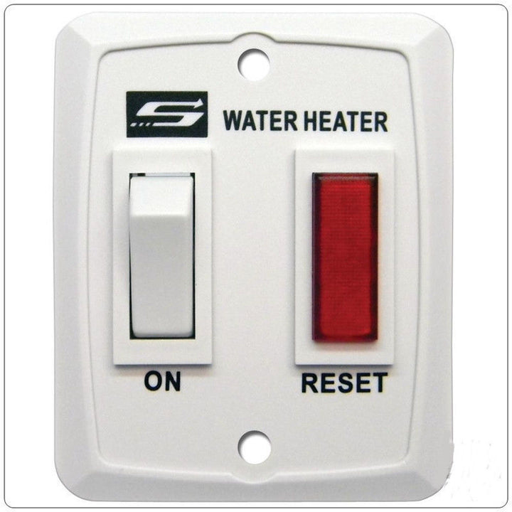 WHITE ON/OFF SWITCH/PLATE - SUBURBAN MFG