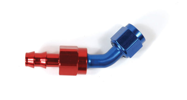 -6AN X 45  R/B PUSH-ON HOSE END