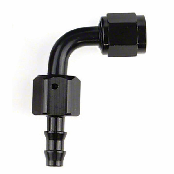 -6AN X 90  BLK PUSH-ON HOSE END