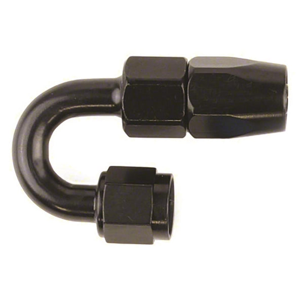 -8AN X 180  BLK PUSH-ON HOSE END - SPEEDFX