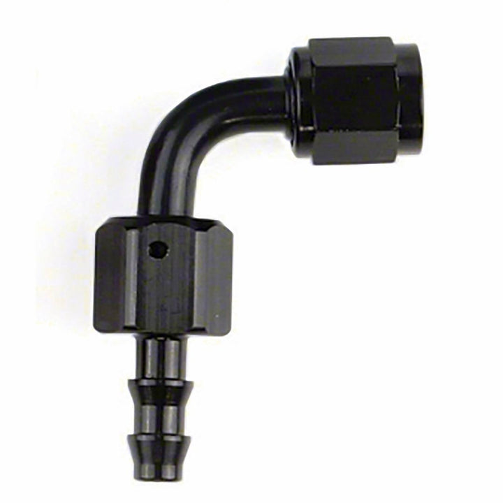 -8AN X 90  BLK PUSH-ON HOSE END - SPEEDFX