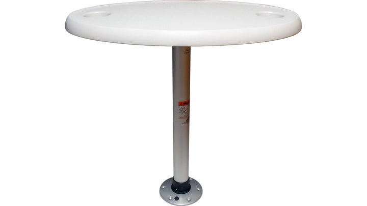 TABLE PACKAGE 18X30 OVAL WHITE - SPRINGFIELD