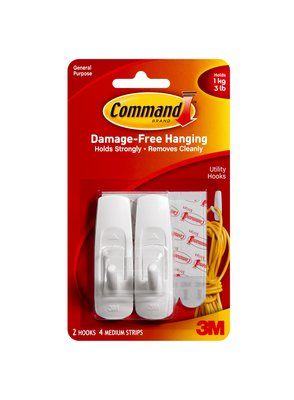 COMMAND  MEDIUM UTILITY HOOKS - 3M