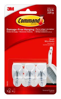 COMMAND  SMALL WIRE HOOKS - 3M