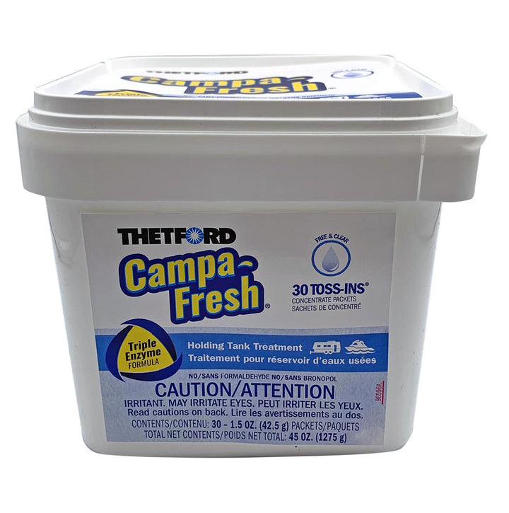 CAMPA-FRESH FREE & CLEAR 30CT TUB - THETFORD