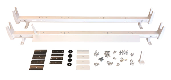 VAN RACK 2 BAR NON RG MOUNT WHITE - TRAILFX