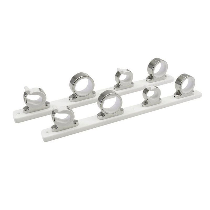 ROD HANGER  4-ROD SS W/POLY RACK WH - TACO METALS