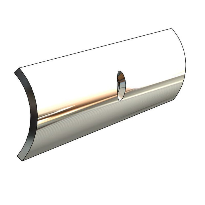 RUB RAIL  1X12' 304 SS DR/CS #10 ON - TACO METALS