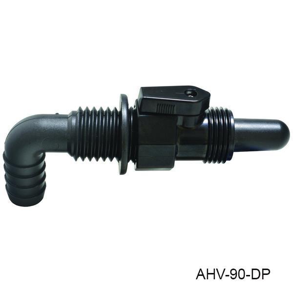 3/4'  90 DEGREE BLACK AERATOR HEAD - T-H MARINE