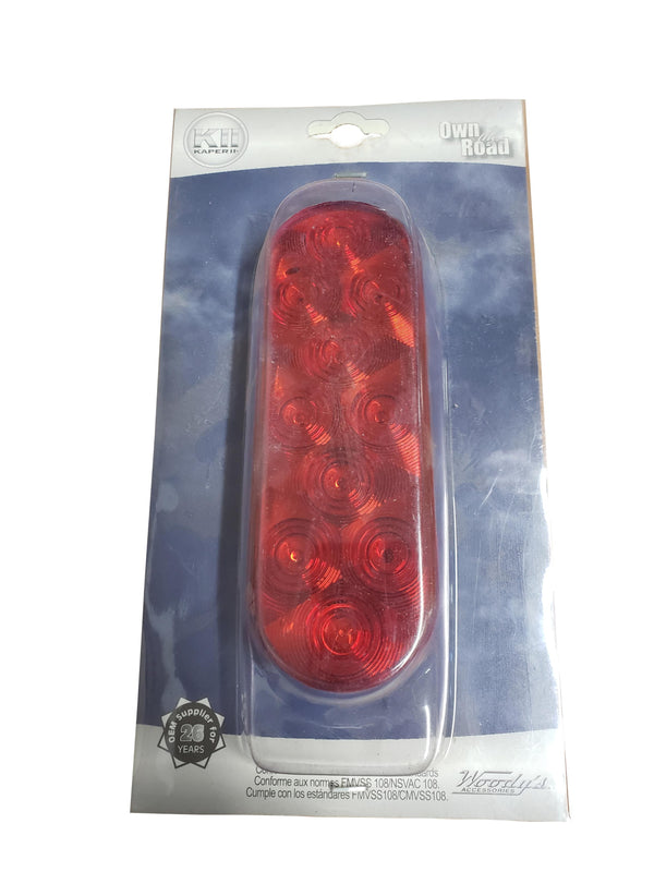 6' LED OVAL RED STOP TAIL - VALTERRA LLC