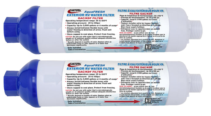 INLINE WATER FILTER  2 PK CARDED - VALTERRA LLC