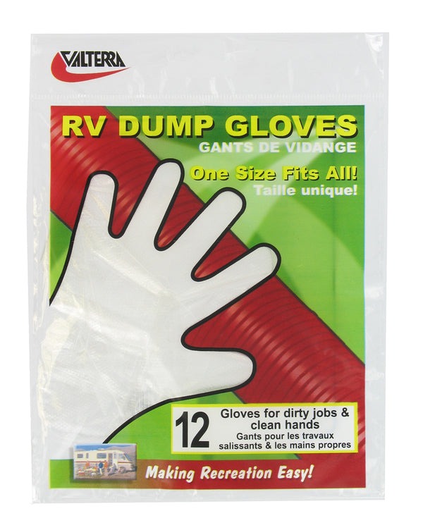 RV DUMP GLOVES 12/BAG - VALTERRA LLC