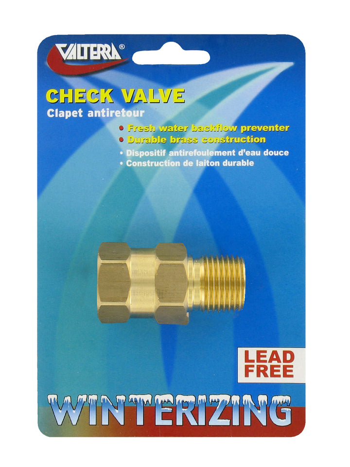 CHECK VALVE 1/2' BRASS MX - VALTERRA LLC