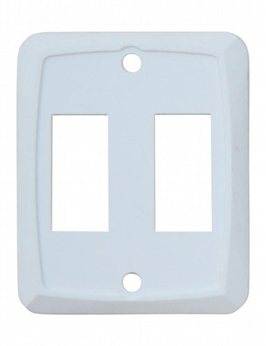 DOUBLE SWITCH PLATE WHITE - VALTERRA LLC