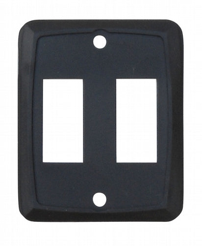 DOUBLE SWITCH PLATE BLACK - VALTERRA LLC