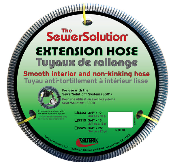 SEWERSOLUTION EXT HOSE 15 - VALTERRA LLC