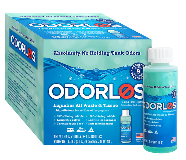 ODORLOS 4 OZ BOTTLE  9PK - VALTERRA LLC