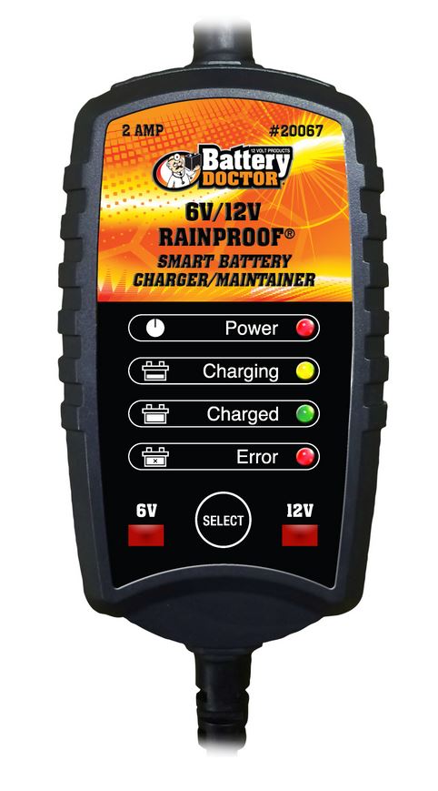 BATTERY DOC  6/12V 2 AMP RAINPROOF - WIRTHCO