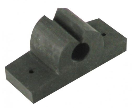 3/8' BLACK RUBBER TOOL/ROD HOLDER - WHITECAP IND