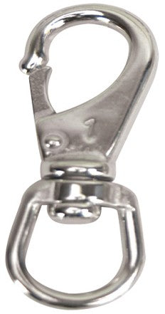 S.S. SWIVEL EYE BOAT SNAP  SIZE 3 - WHITECAP IND
