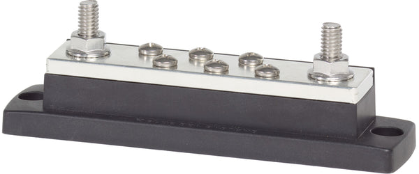 Blue Sea Maxibus 250a Busbar Two 5/16""-18 Studs And Six #10-24 Screws - Sea Supply Hub