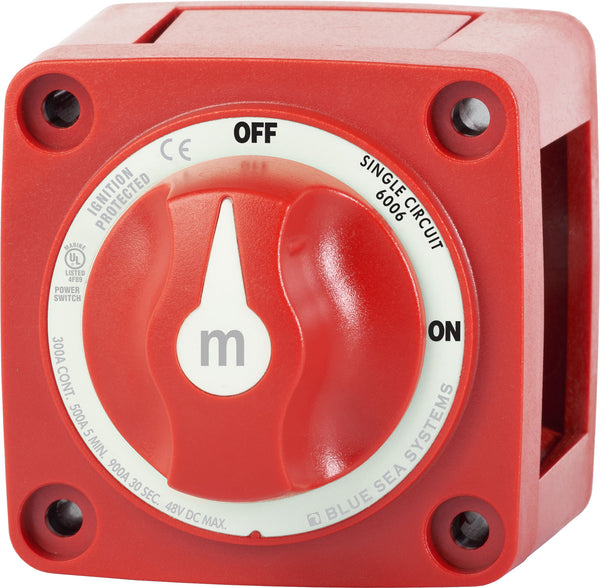 Blue Sea M-series Battery Switch On/off With Knob - Sea Supply Hub