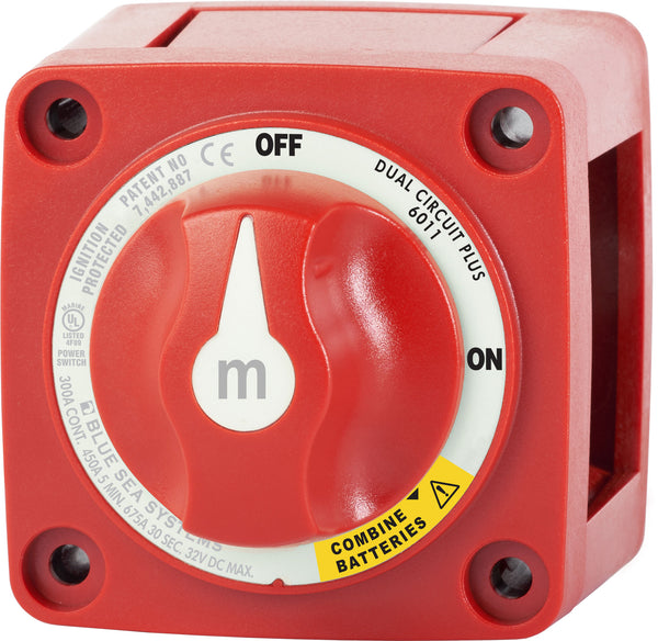 Blue Sea M-series Battery Switch On/off Dual Circuit Plus - Sea Supply Hub