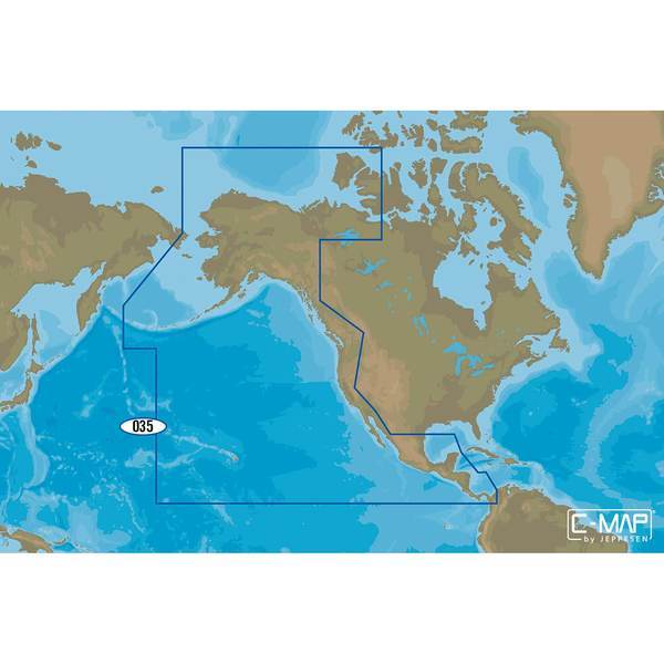 C-map M-na-d035 4d Microsd Pacific Coast Panama To Alaska Continental - C-Map