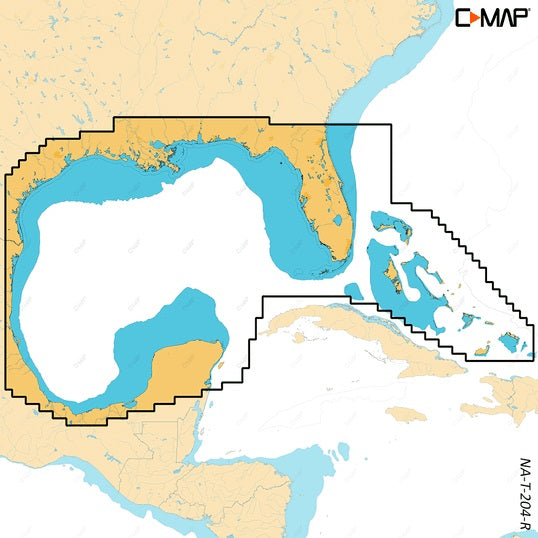 C-map Reveal X Coastal Gulf Of Mexico And Bahamas Microsd - C-Map