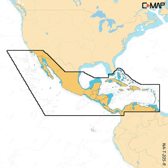 C-map Reveal X Coastal Central America And Caribbean Microsd - C-Map