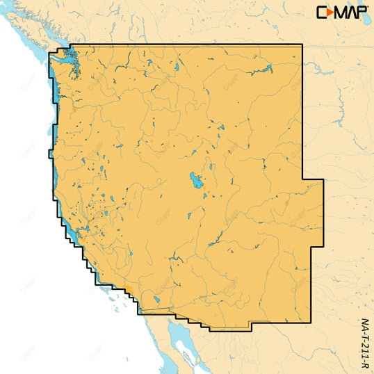 C-map Reveal X Inland Us Lakes North West Microsd - C-Map