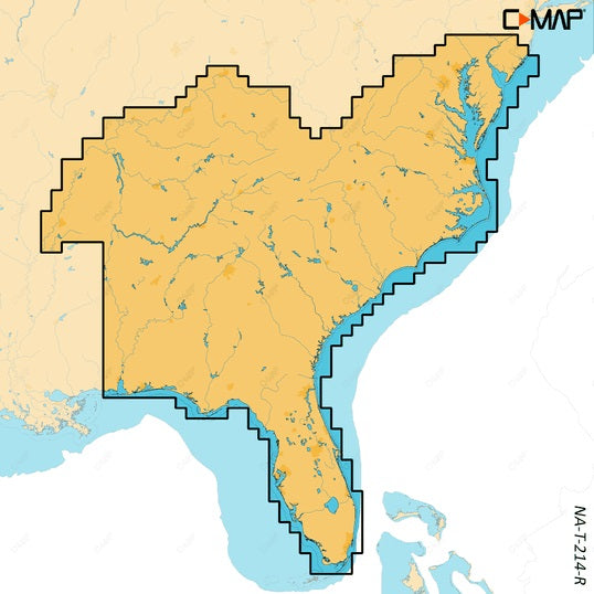 C-map Reveal X Inland Us Lakes South East Microsd - C-Map