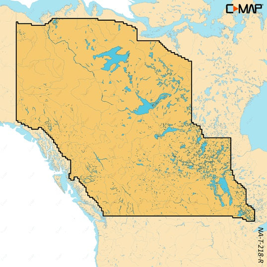 C-map Reveal X Inland Canada Lakes West Microsd - C-Map