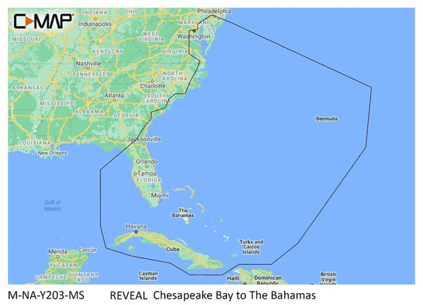 C-map Reveal Coastal Chesapeake Bay To The Bahamas - C-Map