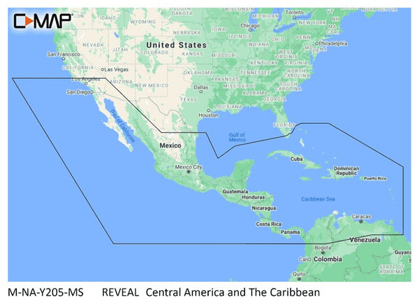 C-map Reveal Coastal Central America Caribbean - C-Map