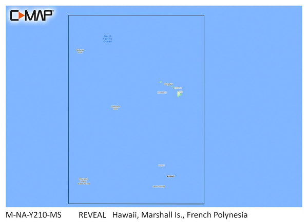 C-map Reveal Coastal Hawaii, Marshall Islands And French Polynesia - C-Map