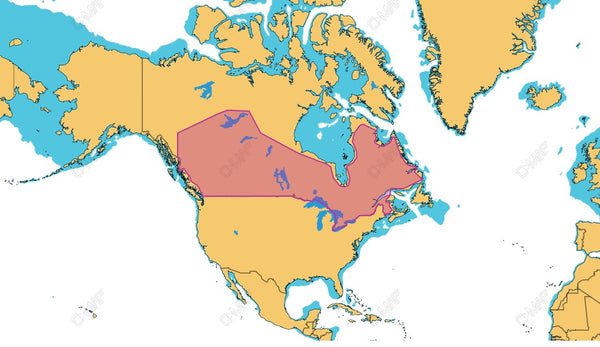 C-map Reveal Inland Canada Lakes - C-Map